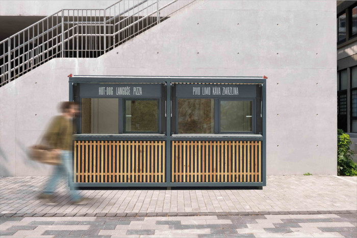 ... nebo jako stánek ...