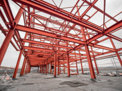 Park Tower - foto ze stavby - ocelová konstrukce, Semela Ateliers / Monika Zvonková, Pavel Šánek, Ladislav Semela, Petra Gregorová.