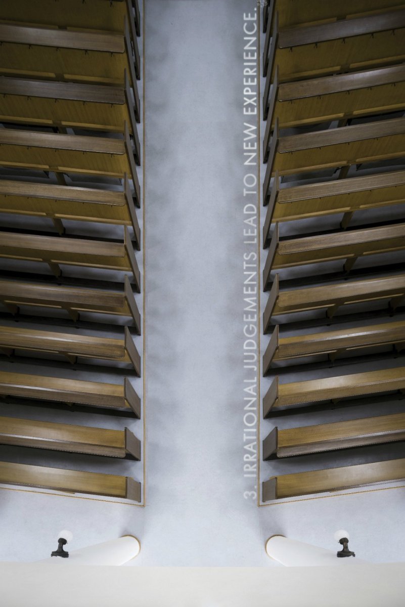 Instalace Věty po konceptuálním umění umělce Petra Duba. Foto: Studio Flusser