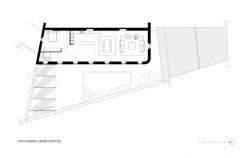 Proměna bývalé továrny na čokoládu v rezidenční objekt, půdorys 2NP, Anna & Eugeni Bach