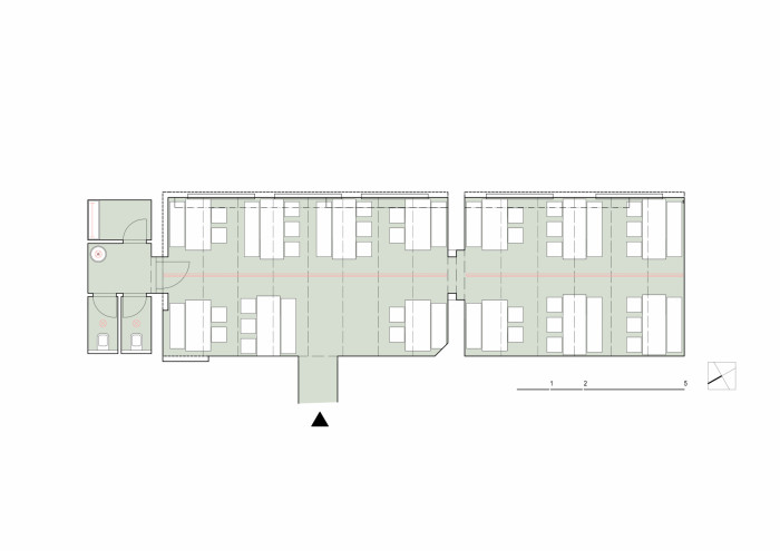 Pivnice Výčep, Mimosa architekti, půdorys suterén