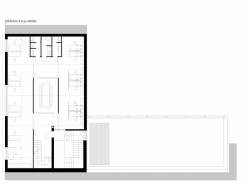 atakarchitekti, Rekonstrukce domu na ulici 8. března v Liberci, půdorys 4. NP – foto
