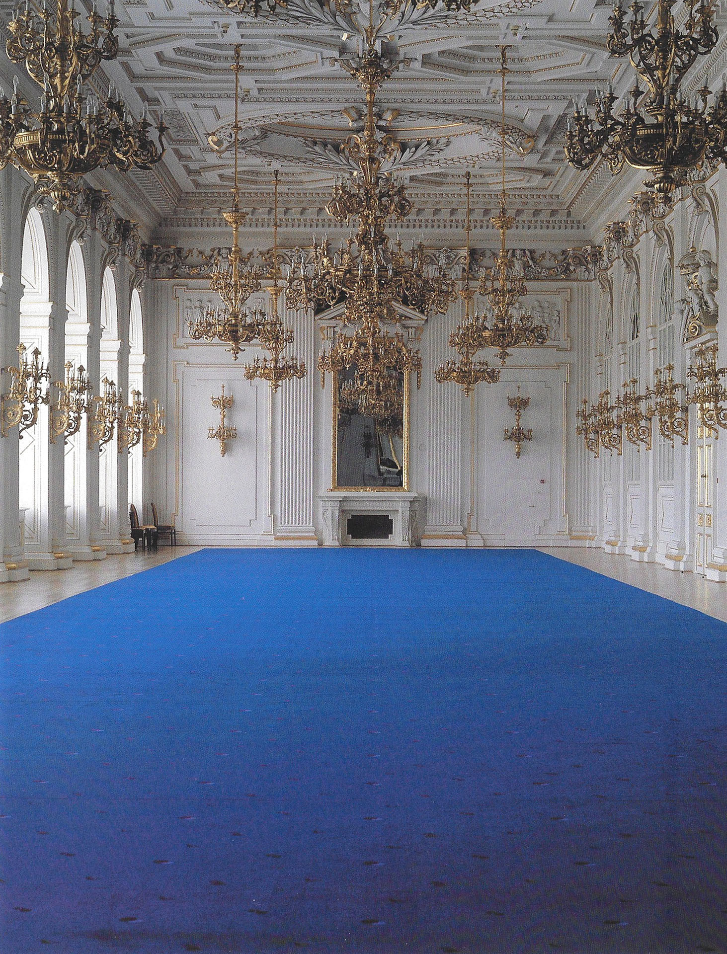 Rudolfova galerie s modrým kobercem