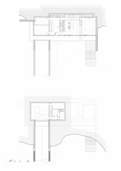 RD Srbín, půdorysy 1PP a 1NP, Martin Čeněk