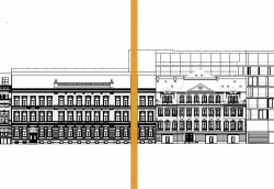 Pohled z Mikulandské k Paláci Národní