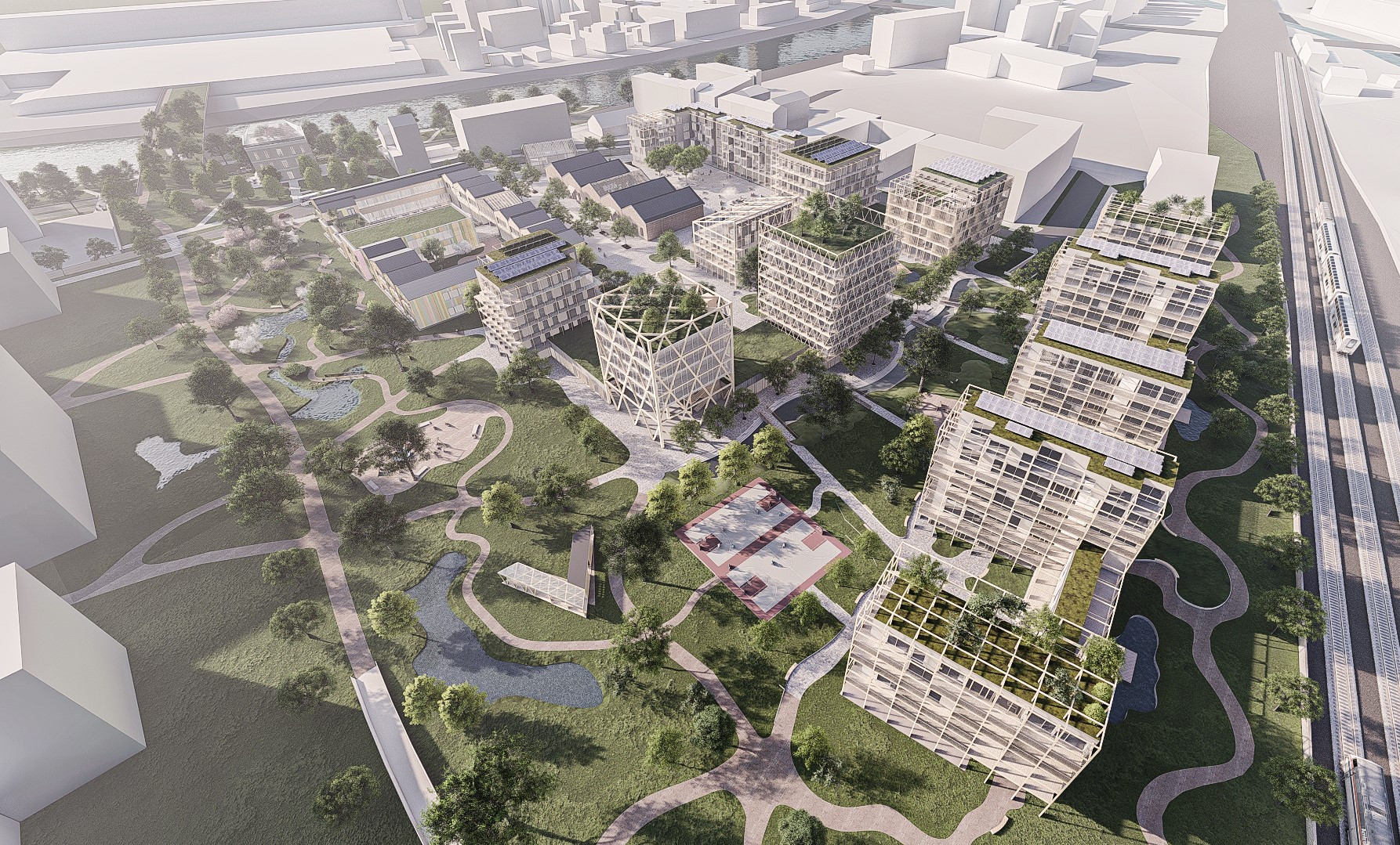 Multi-Komfortní dům Saint-Gobain, Kristýna Klůsová a Jiří Petrželka, vizualizace