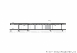 Ateliér Kunc Architects, RD Horní Počernice, podélný řez - foto