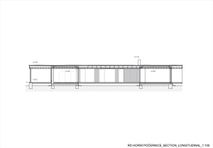 Ateliér Kunc Architects, RD Horní Počernice, podélný řez - foto