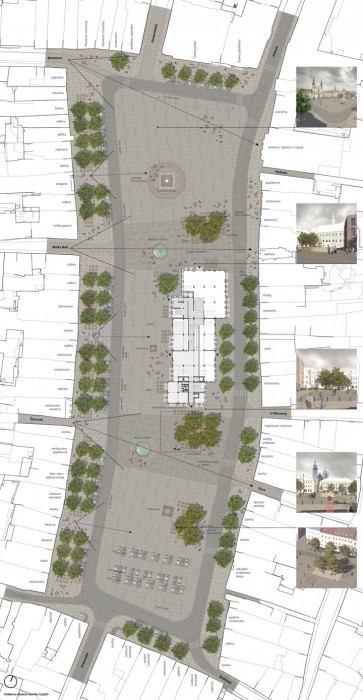 Revitalizace Masarykova náměstí v Jihlavě, situace, MCA atelier, s.r.o.