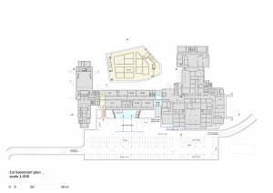 Koncertní síň v Ostravě od studií Steven Holl Architects + Architecture Acts, výkresy.