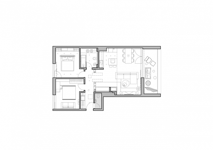 MIMOarchitekti, Výhľadňa pod Kolibou, půdorys – foto