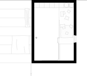 Chata v Sušici, BYRÓ architekti: Půdorys