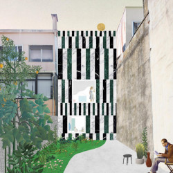 Vizualizace - Garážový dům v Lisabonu