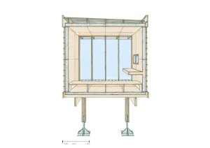 Mladí italští architekti postavili za dva týdny malou stavbu v Apeninách určenou k rozjímání a meditaci