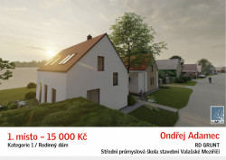 1. cena v kategorii rodinný dům, Ondřej Adamec.