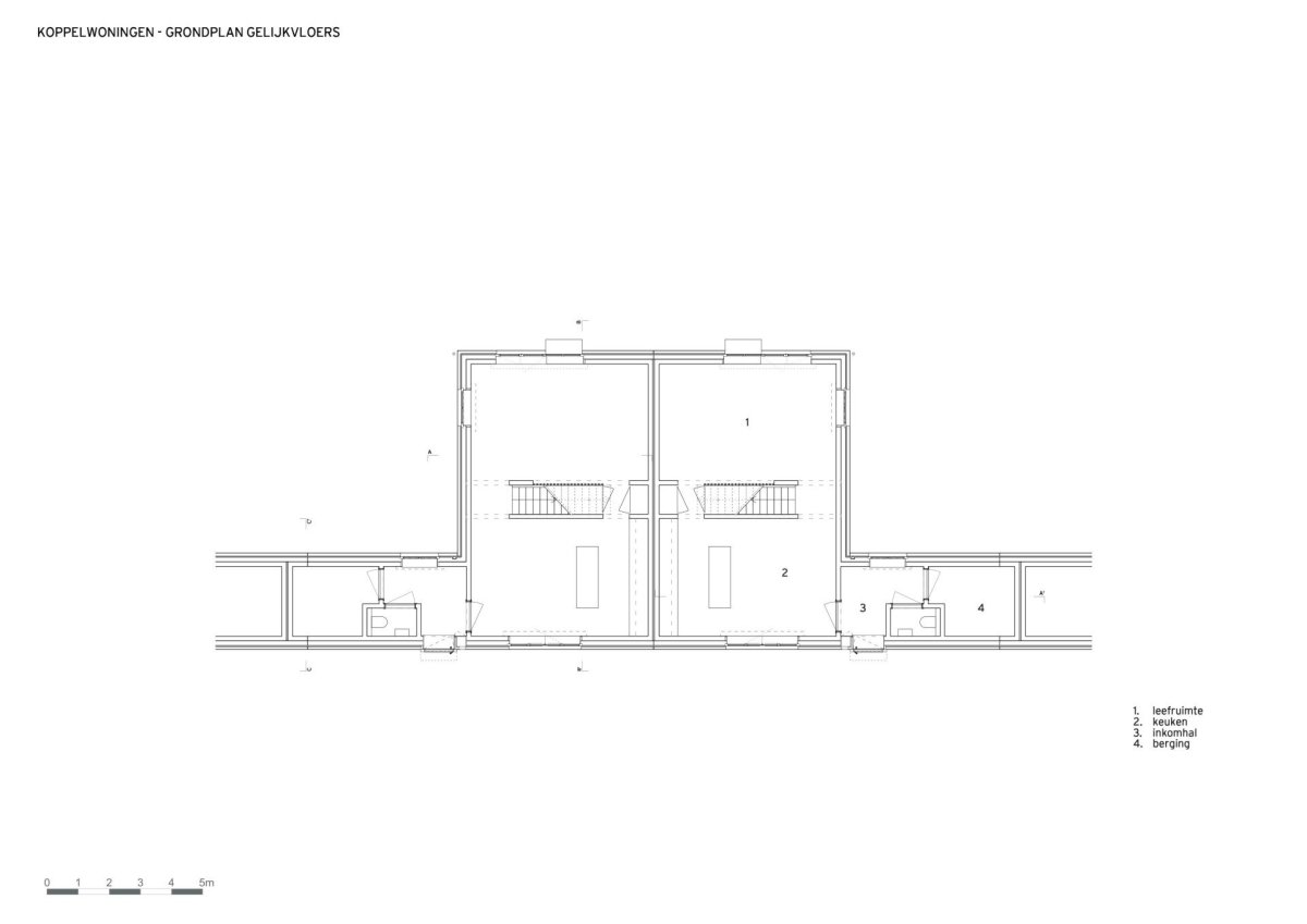 Schaerdeke Lo-Reninge, Architectenbureau Bart Dehaene - Půdorys 1NP