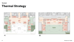 1. místo - Henning Larse Architects A/S + Ramboll: Teplotní strategie na půdorysu 1.PP a 2.PP
