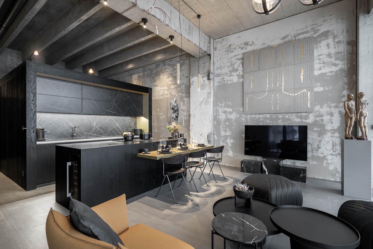 Za realizací vzorových bytů v komplexu Vanguard Prague stojí společnost SYMA Living - Loft od studia OOOOX