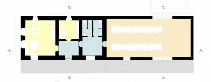 Komunitní centrum Opatovice, Rusina Frei architekti, půdorys
