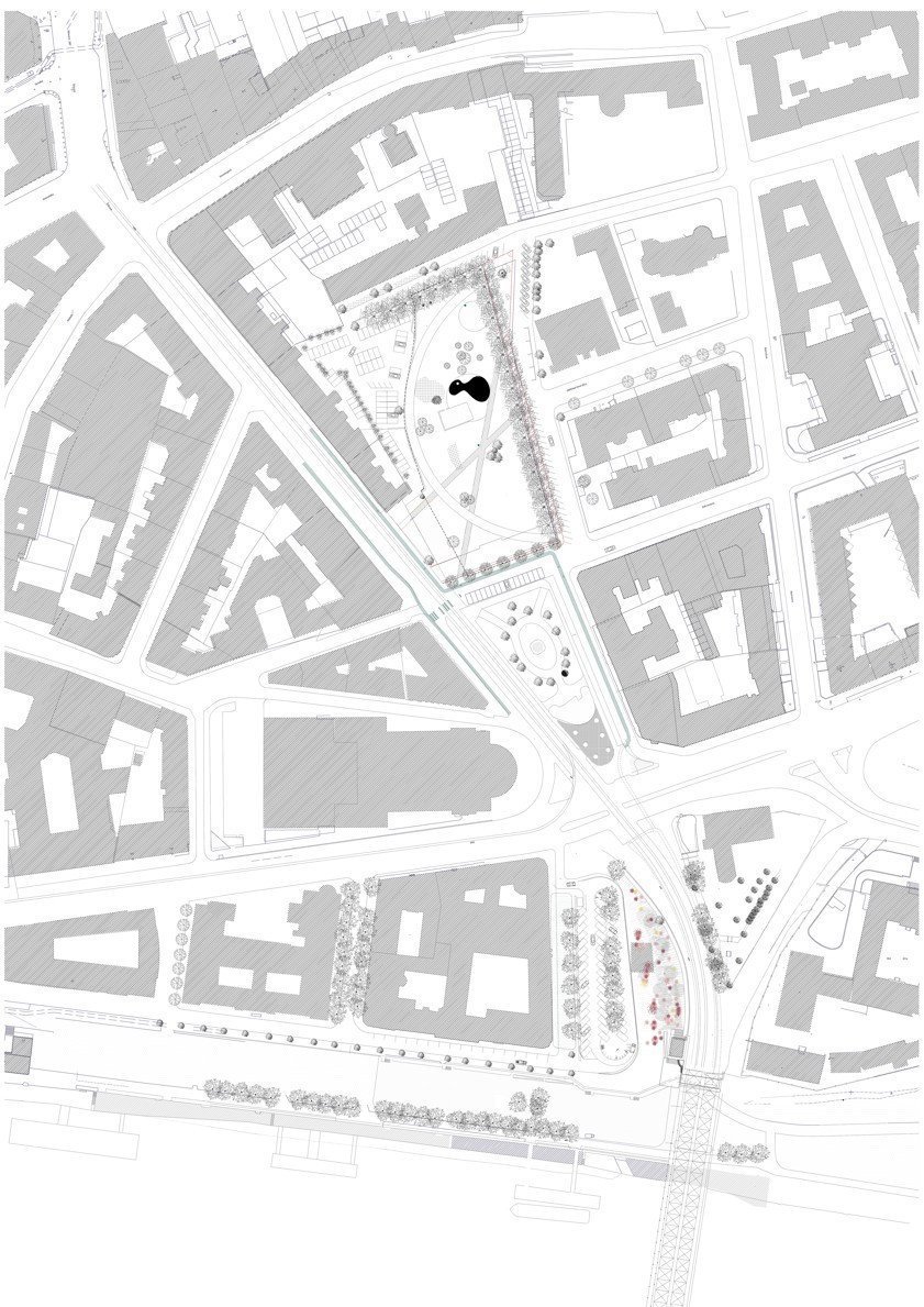 Landererov Park, situace, fbcc architecture