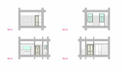 Rekonstrukce bytu v Brně, řezy, Archanti