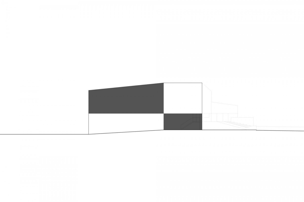 Sportovní hala Kuřim, CUBOID architekti, pohled západ
