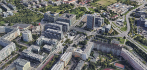 Mrakodrap s vrakem lodi podle Obersteina popírá urbanistické vyznění sídliště. S jeho výstavbou nesouhlasil.