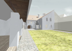 Úprava bývalé fary ve Chvalšinách na zařízení pro  pobyty osob s poruchami autistického spektra, 4DS - vizualizace