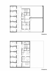 Hudební škola a knihovna ve Wolfurtu, půdorysy, Fink Thurnher Architekten