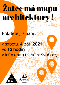 Architektonická mapa Žatce, pozvánka,