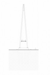 Lávka přes Vltavu v Lužci nad Vltavou, Petr Tej,  Marek Blank, Jan Mourek, řez příčný