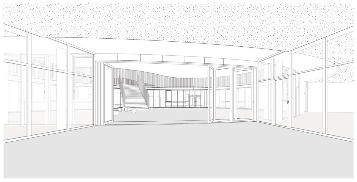 Jean Rostand School, SAM architecture, pohled