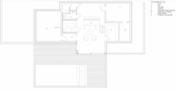 Vila v Lotyšsku, půdorys suterén, OUTOFBOX architecture