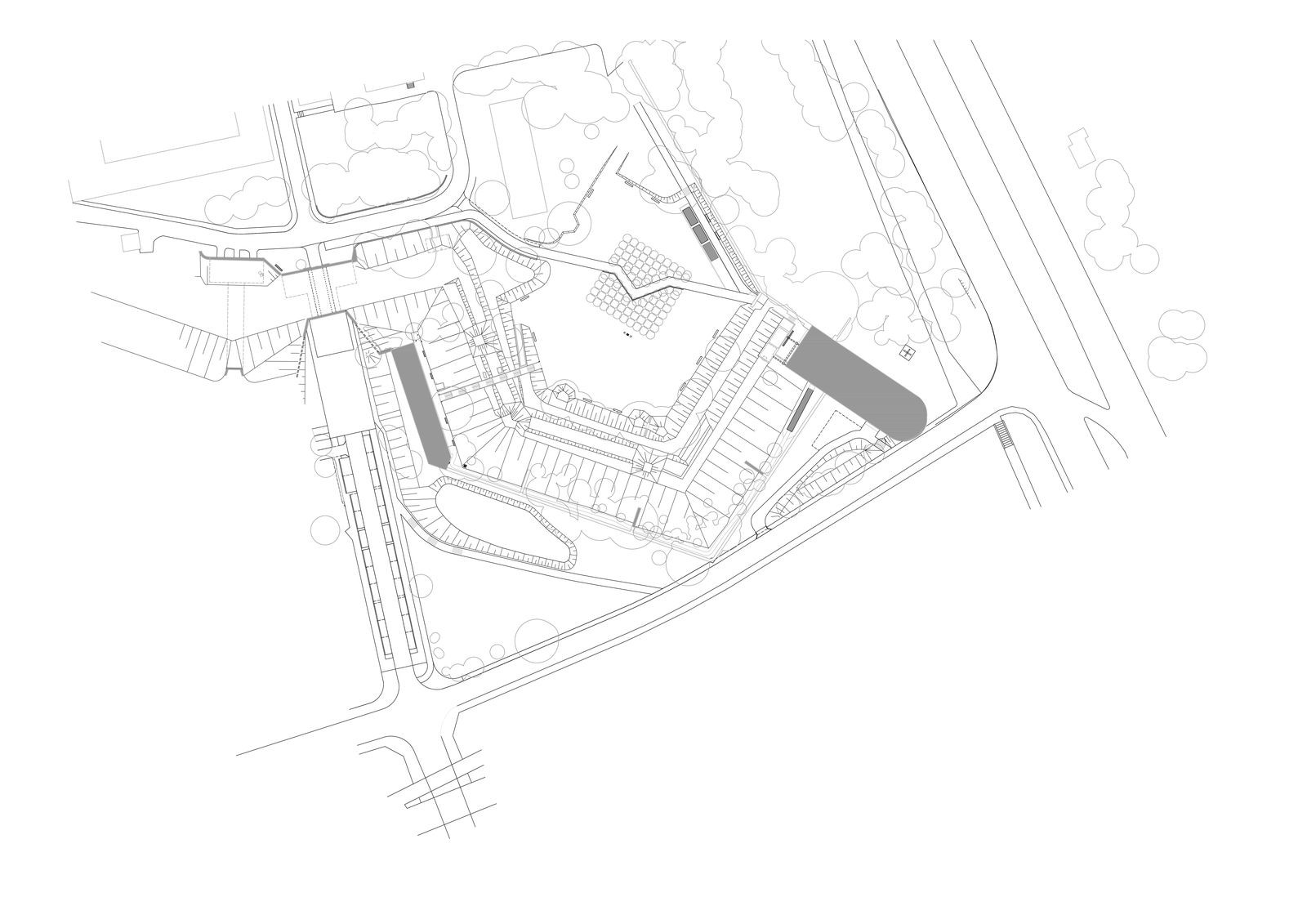 BBGK Architekci, muzeum tragédie v Katyni, výkres