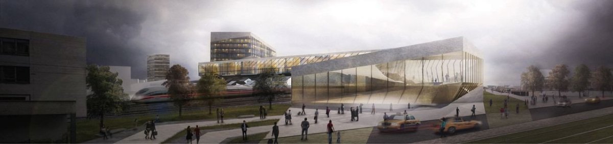 Budoucnost centra Brna: Plasma studio (IT), pohled na přednádražní prostor // finalista – foto