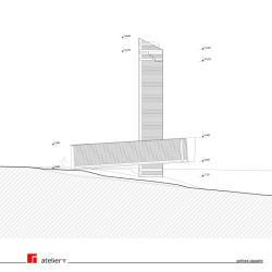 Pohled západní (Rozhledna na Litomyšl, atelier-r)