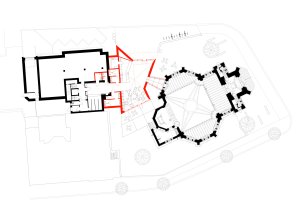Obnova Červeného kostela, atelier-r: Půdorys 1 NP