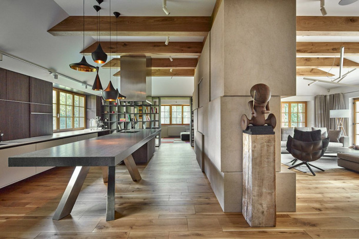 beef, Interiér vily v Průhonicích – foto