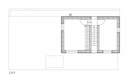 3+1 architekti, RD Vaňov, půdorys 2. NP – foto
