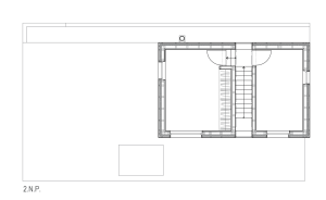 3+1 architekti, RD Vaňov, půdorys 2. NP – foto