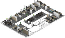 Návrh celého prostoru společnosti LEXUM.