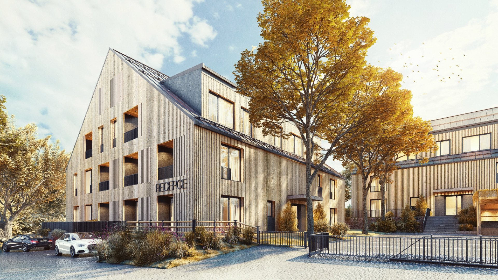 Penzion Kvilda, vizualizace, MS plan / Tomáš Filgas, Pavel Hřebecký, Simona Pacáková, Michal Šourek