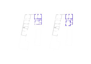 Rekonstrukce a přístavba rodinného domu v Lozorně, MAPA: Schéma - porovnání