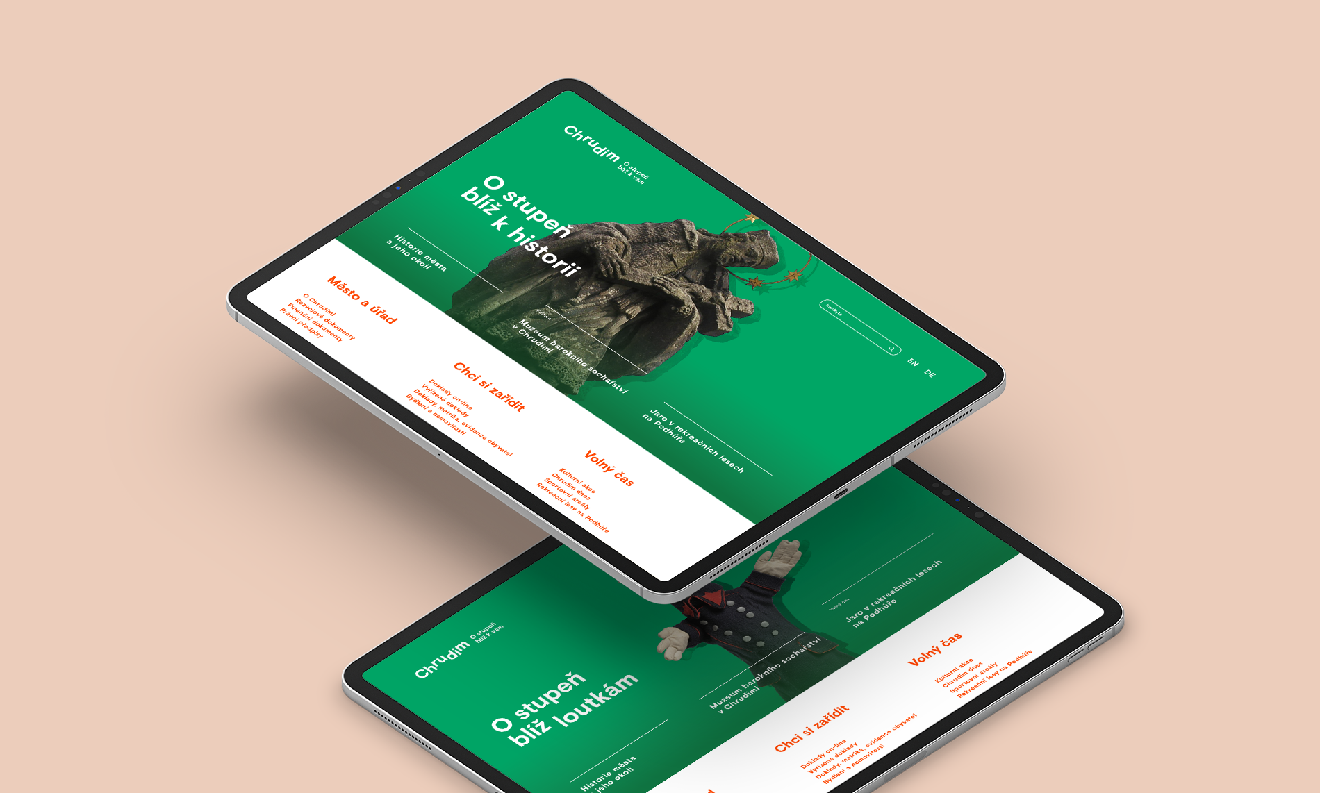 Nová vizuální identita města Chrudim - web, Markéta Steinert.