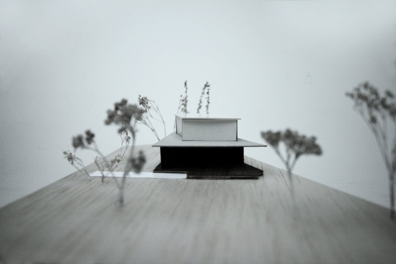 Letní dům u Štěchovic, Znamení čtyř - architekti, model