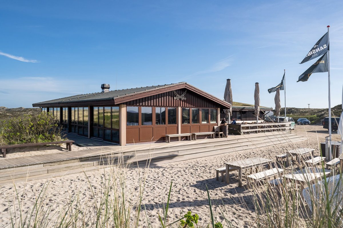 Národní poklad: „Sansibar“ na ostrově Sylt je oblíbeným místem v severním Německu. Po 40 letech provozu byla nutná rozsáhlá rekonstrukce. Plášť budovy byl osazen novými okny (Schüco AWS 75.SI+) a posuvnými systémy se zdvihem (Schüco ASE 80.HI).