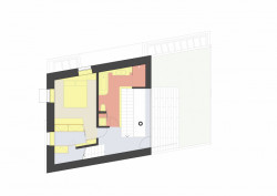 Rodinný dům v Praze 6, RANGHERKA5, Michal Schwarz, půdorys patro