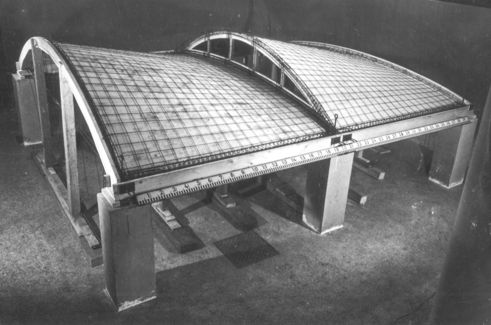Obr. 1. Model sdruženého konoidu, nedatováno. Zdroj: Archiv ČVUT v Praze