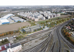 Vizualizace návrhu Ivan Kroupa architekti - nadhledová vizualizace