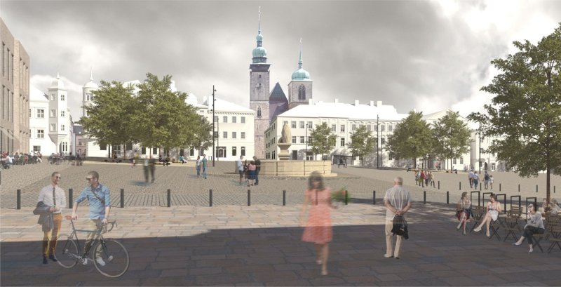 Revitalizace Masarykova náměstí v Jihlavě, vizualizace, MCA atelier, s.r.o.